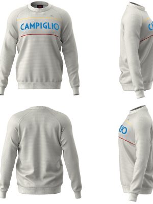 EROI KNIT CAMPIGLIO - KNITWEAR - Jumper - Man - WHITE NATURAL-AZURE-YELLOW-RED