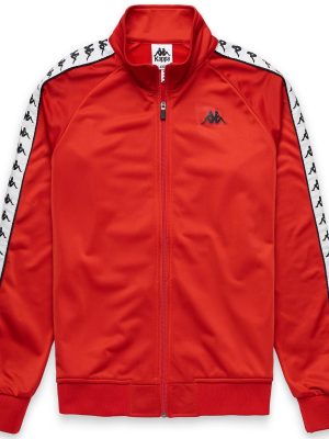 222 BANDA ANNISTON SLIM - Fleece - Jacket - Man - RED BLAZE-WHITE-BLACK