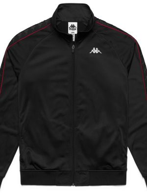 222 BANDA ANNISTON SLIM - Fleece - Jacket - Man - BLACK-RED RACING-WHITE
