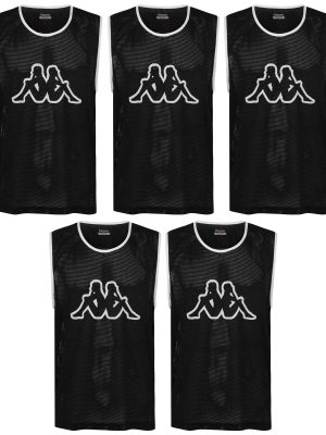 KAPPA4FOOTBALL NIPOLA 2 5PACK - Active Jerseys - Tank - Man - BLACK