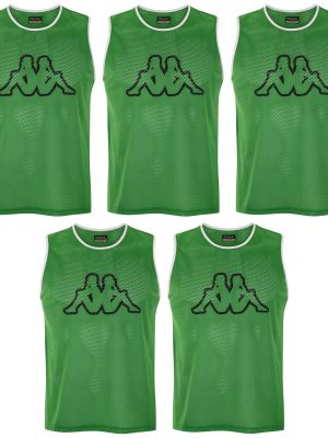 KAPPA4FOOTBALL NIPOLA 2 5PACK - Active Jerseys - Tank - Man - GREEN FERN