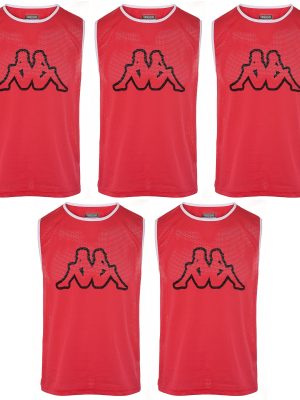 KAPPA4FOOTBALL NIPOLA 2 5PACK - Active Jerseys - Tank - Man - FUCHSIA