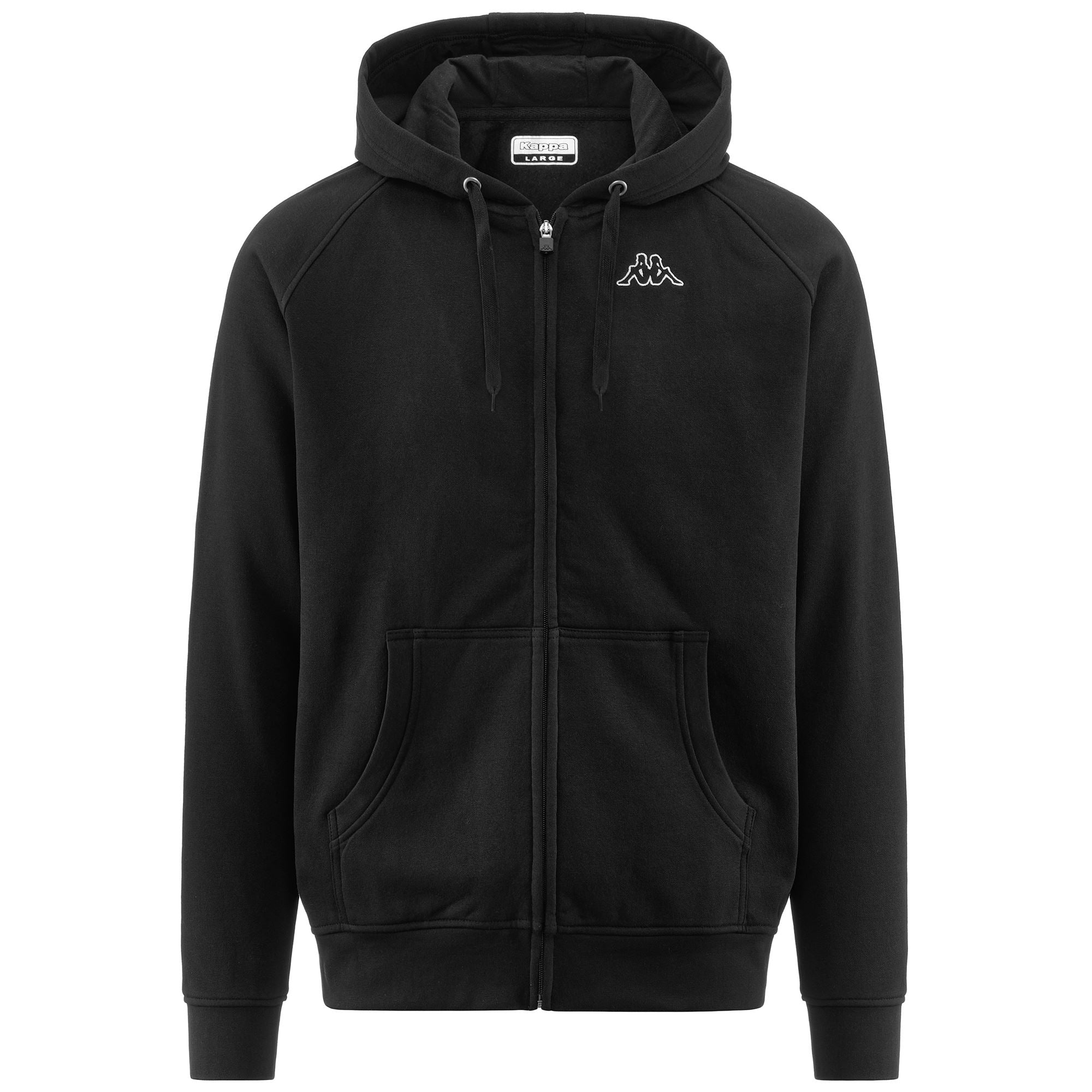 LOGO JACK SLIM - Fleece - Hoodie Full Zip - Man - BLACK
