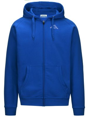 LOGO JACK SLIM - Fleece - Hoodie Full Zip - Man - BLUE ROYAL