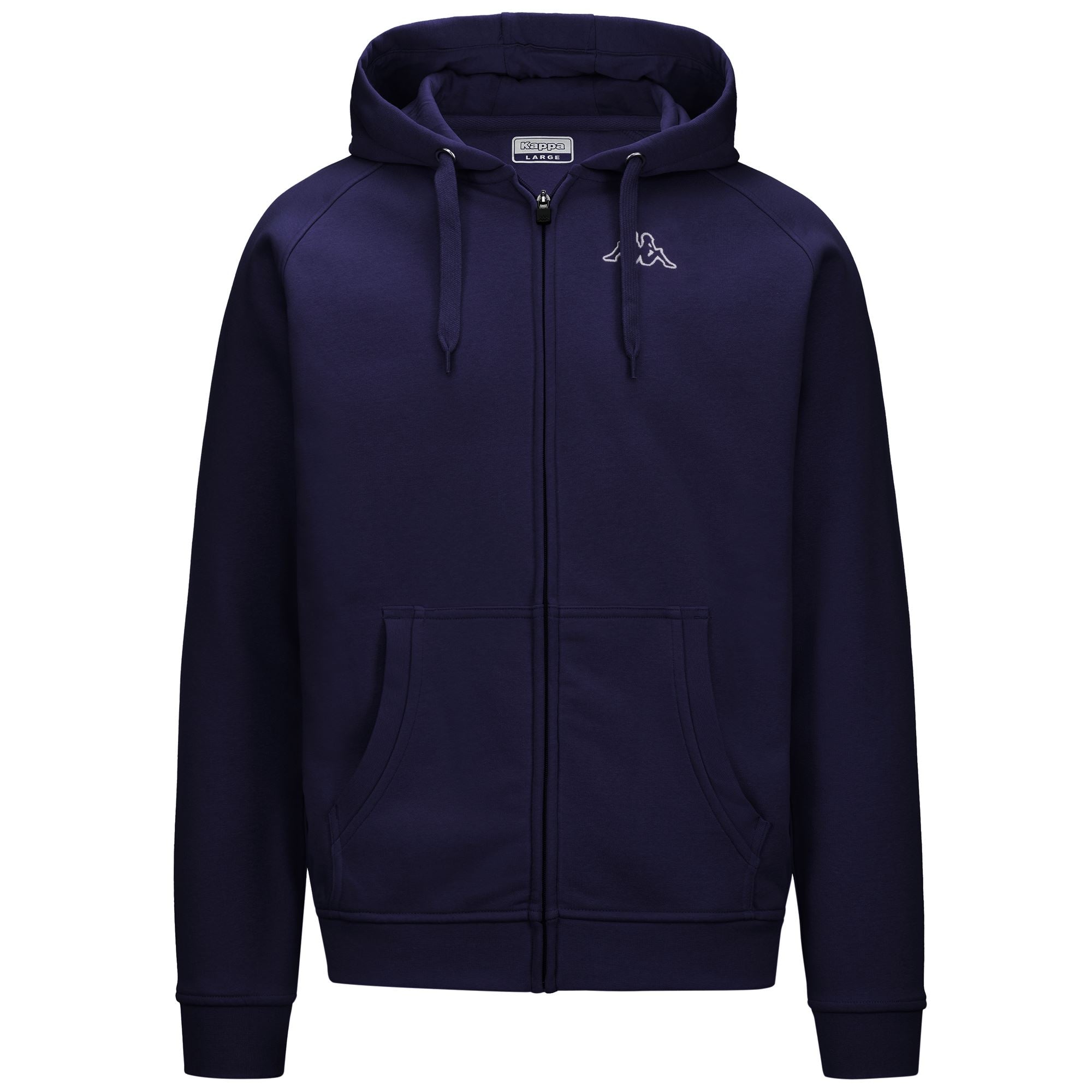 LOGO JACK SLIM - Fleece - Hoodie Full Zip - Man - BLUE MARITIME