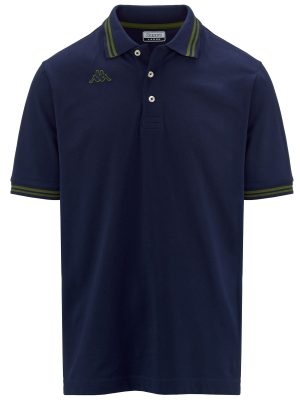 LOGO MALTAX 5 MSS - Polo Shirts - Polo - Man - BLUE MARITIME-GREEN MILITARY