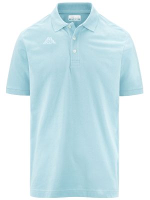 LOGO LIFE MSS - Polo Shirts - Polo - Man - BLUE BABY