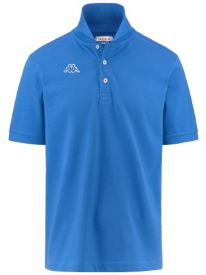 LOGO LIFE MSS - Polo Shirts - Polo - Man - BLUE ROYAL-WHITE