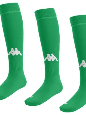 KAPPA4FOOTBALL PENAO 3PACK - Socks - Knee High Sock - Man - GREEN-WHITE