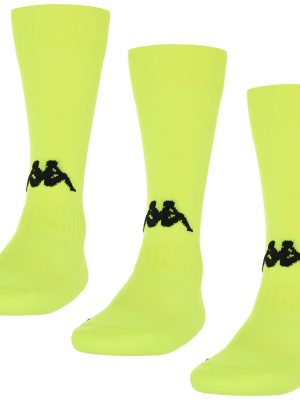 KAPPA4FOOTBALL PENAO 3PACK - Socks - Knee High Sock - Man - YELLOW FLUO-BLACK