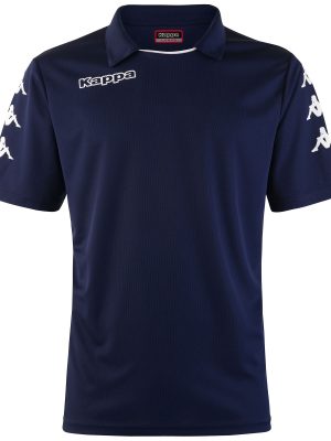KAPPA4SOCCER BONDORF - Active Jerseys - Polo Shirt - Man - BLUE MARINE-WHITE