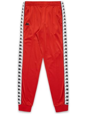222 BANDA    RASTORIA SLIM - Pants - Sport Trousers - Man - RED BLAZE-WHITE-BLACK