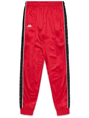 222 BANDA    RASTORIA SLIM - Pants - Sport Trousers - Man - RED RACING-BLACK-WHITE