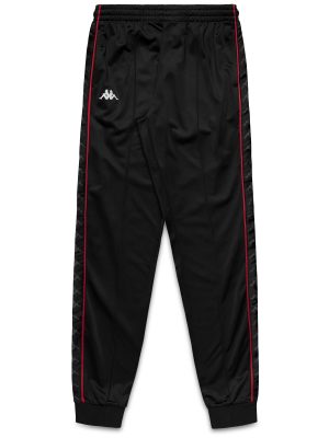 222 BANDA RASTORIA SLIM - Pants - Sport Trousers - Man - BLACK-RED RACING-WHITE