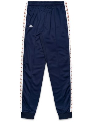 222 BANDA RASTORIA SLIM - Pants - Sport Trousers - Man - BLUE IRIS-WHITE-BROWN LT HONEY