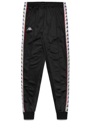 222 BANDA RASTORIA SLIM - Pants - Sport Trousers - Man - BLACK-WHITE ANTIQUE-RED