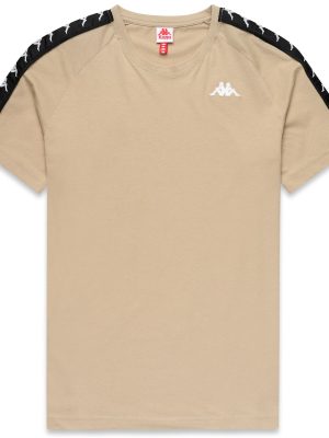 222 BANDA COEN SLIM - T-ShirtsTop - T-Shirt - Man - BEIGE SAND-BLACK