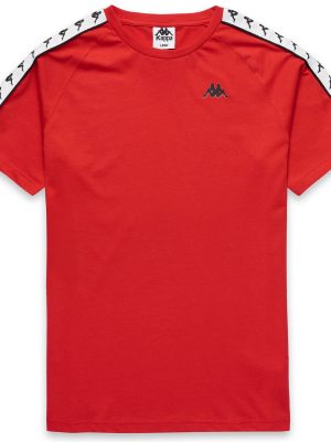222 BANDA COEN SLIM - T-ShirtsTop - T-Shirt - Man - RED BLAZE-WHITE-BLACK