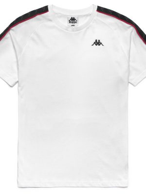 222 BANDA COEN SLIM - T-ShirtsTop - T-Shirt - Man - WHITE-BLACK-RED RACING