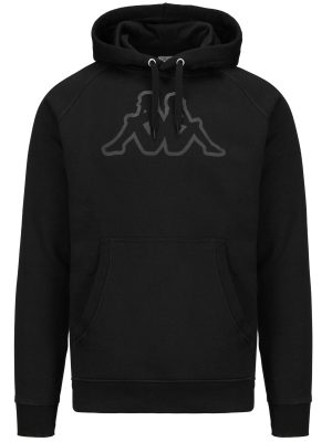 LOGO KORPO ZAIVER - Fleece - Hoodie - Man - BLACK-BLACK GREYISH