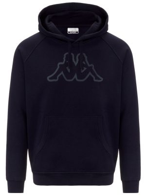 LOGO KORPO ZAIVER - Fleece - Hoodie - Man - BLUE MARINE-BLUE INTENSE