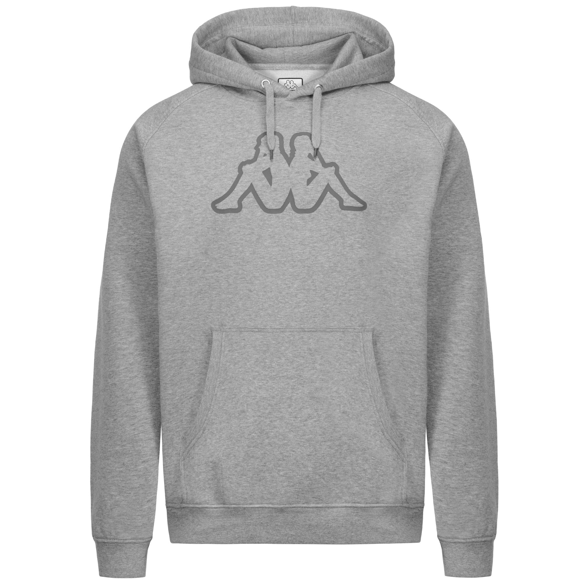 LOGO KORPO ZAIVER - Fleece - Hoodie - Man - GREY MD MEL-GREY SMOKED