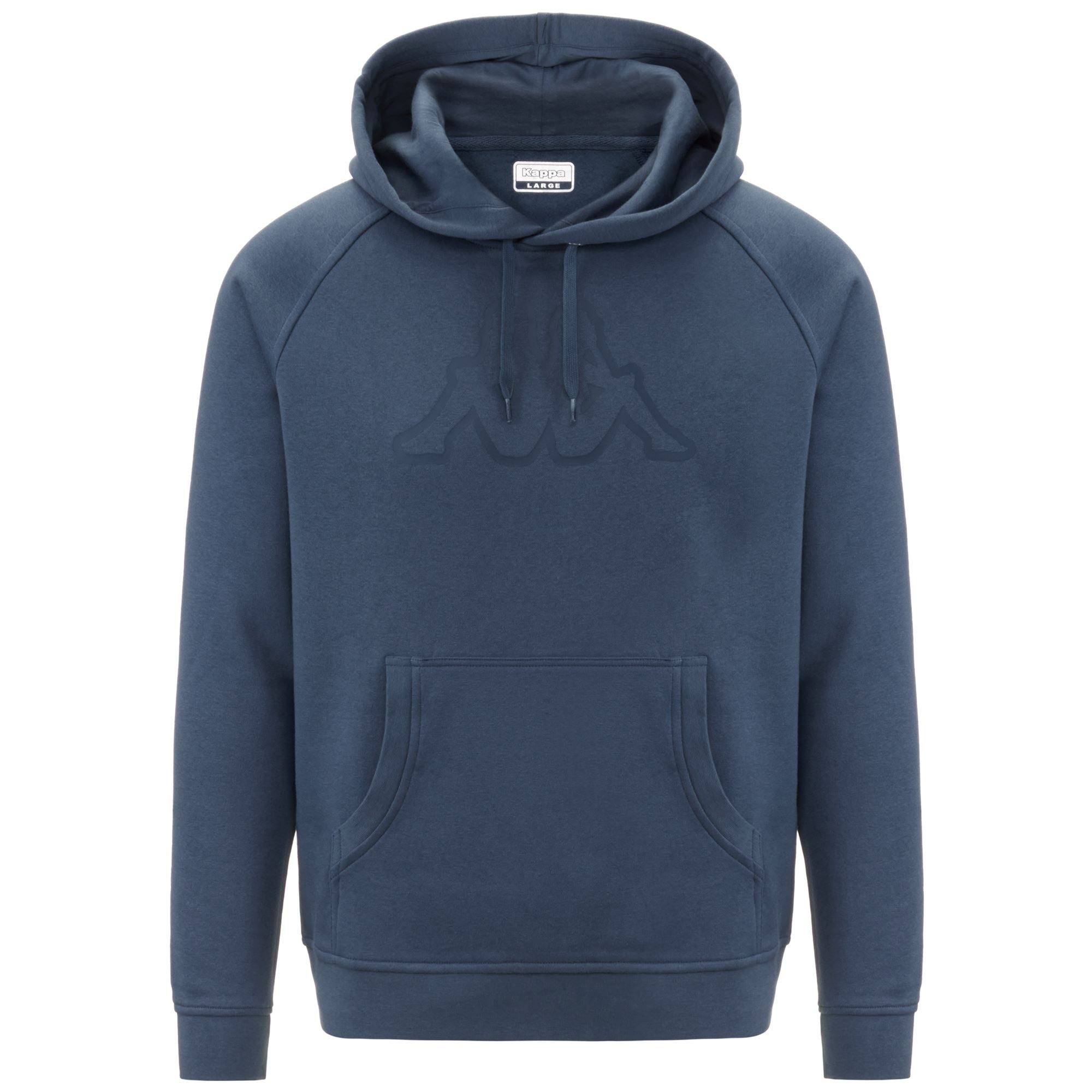LOGO KORPO ZAIVER - Fleece - Hoodie - Man - BLUE FUSION-BLUE DK DENIM