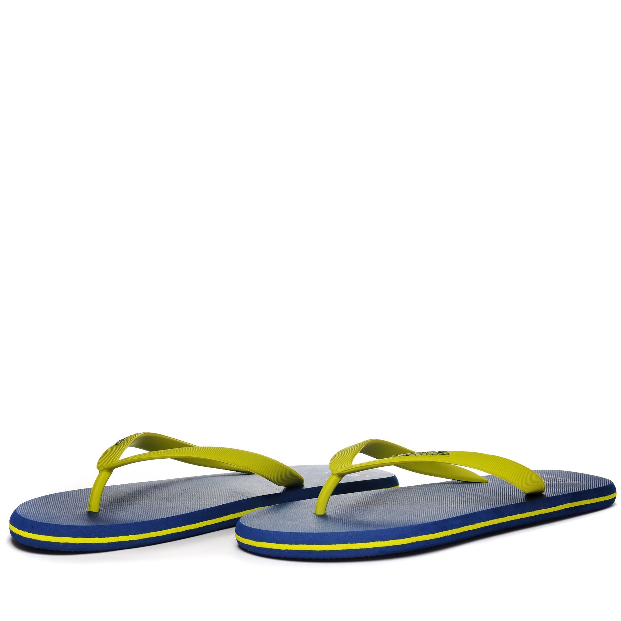 LOGO MOKER - Flip-Flops - Thongs - Unisex - BLUE SEA-GREEN LIME