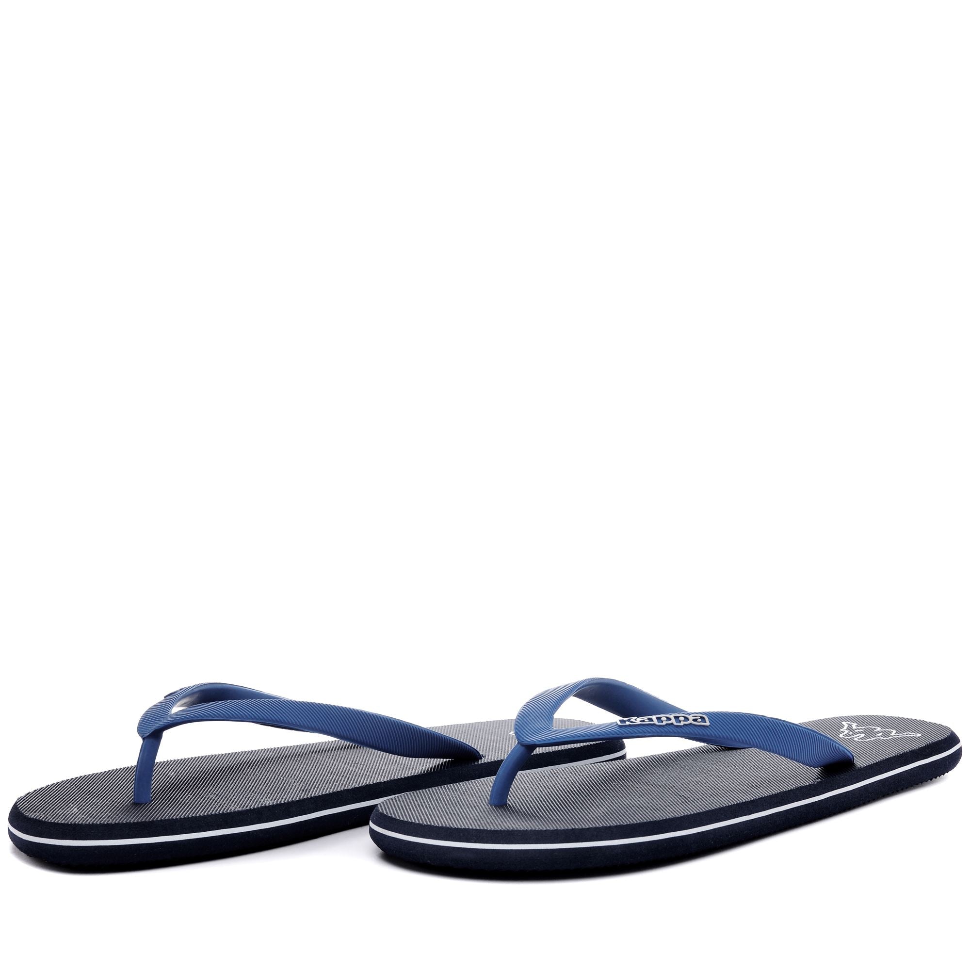 LOGO MOKER - Flip-Flops - Thongs - Unisex - BLUE MARINE-BLUE LT