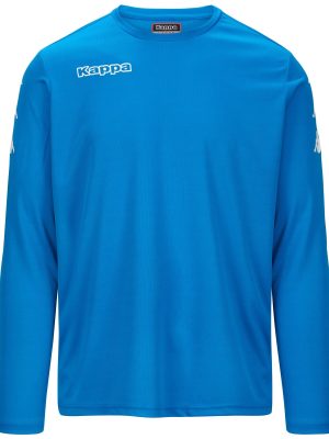 KAPPA4FOOTBALL GK TEE - Active Jerseys - Shirt - Man - BLUE FLUORESCENT