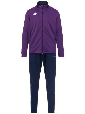 KAPPA4FOOTBALL SALCITO - Sport Suits - TRACKSUIT - Man - VIOLET INDIGO-BLUE MARINE