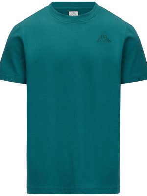 LOGO    KORPO CAFERS SLIM - T-ShirtsTop - T-Shirt - Man - GREEN JASPER
