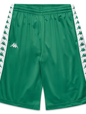 222 BANDA    TREADWELLZ - Shorts - Sport  Shorts - Man - GREEN TEE-WHITE