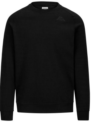 LOGO KORPO CAIMALI - Fleece - Jumper - Man - BLACK-BLACK GREYISH