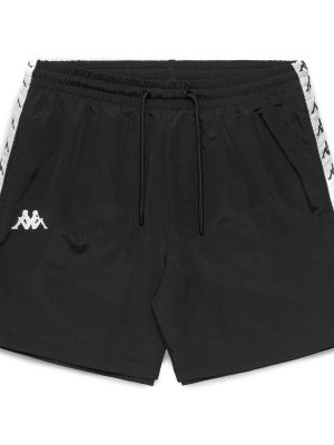 222 BANDA    CONEY - Bathing Suits - Swimming Trunks - Man - BLACK-WHITE