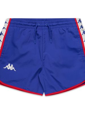 222 BANDA CALI - Bathing Suits - Swimming Trunks - Man - BLUE ROYAL-WHITE ANTIQUE-RED