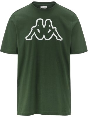 LOGO AMBERIS DK - T-ShirtsTop - T-Shirt - Man - GREENDKFOREST-WHITE