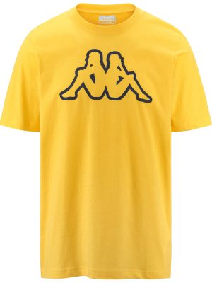 LOGO AMBERIS DK - T-ShirtsTop - T-Shirt - Man - YELLOW-BLUE MARINE