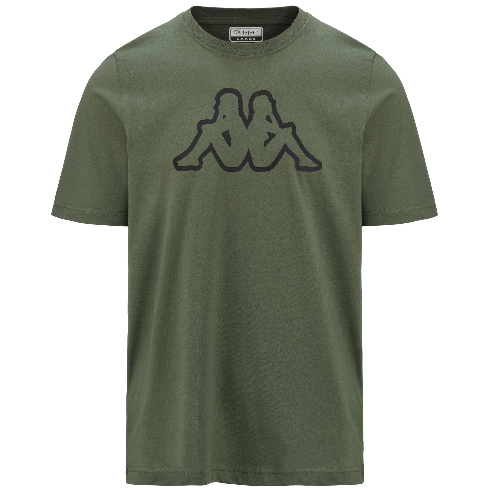 LOGO AMBERIS DK - T-ShirtsTop - T-Shirt - Man - GREEN THYME-BLACK