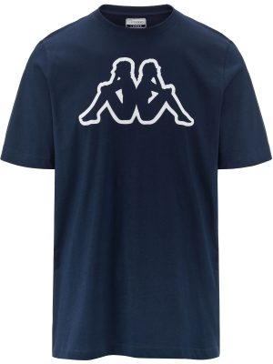 LOGO AMBERIS DK - T-ShirtsTop - T-Shirt - Man - BLUE NAVY-WHITE