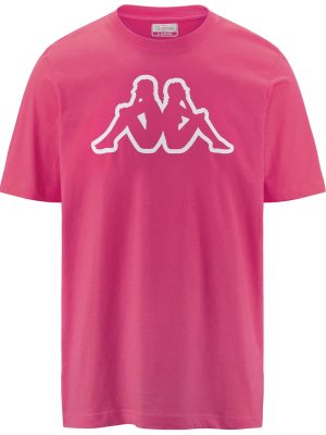 LOGO AMBERIS DK - T-ShirtsTop - T-Shirt - Man - PINK INTENSE-WHITE