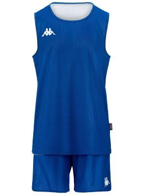 KAPPA4BASKET CAIROSI - SETS - Shorts / Tank - Man - BLUE NAUTIC-WHITE
