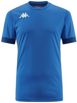 KAPPA4FOOTBALL DERVIO - Active Jerseys - Shirt - Man - BLUE SAPPHIRE-BLUE MD COBALT