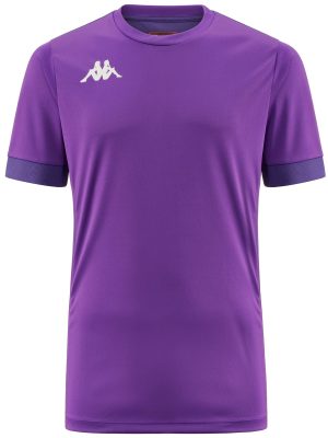 KAPPA4FOOTBALL DERVIO - Active Jerseys - Shirt - Man - VIOLET INDIGO-VIOLET GENTIAN
