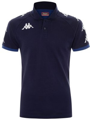 KAPPA4SOCCER CALDES - Polo Shirts - Polo - Man - BLUE MARINE-BLUE MD COBALT