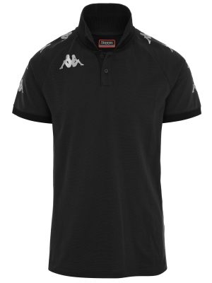 KAPPA4SOCCER CALDES - Polo Shirts - Polo - Man - GREY SHADOW DK-BLACK