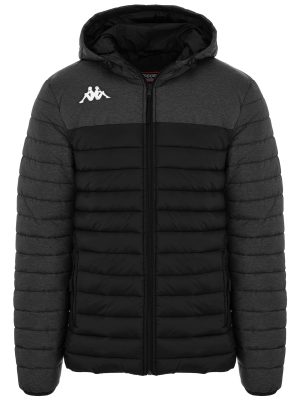 KAPPA4TRAINING LAMEZIO - Jackets - Mid - Man - BLACK-GREY MD MELANGE