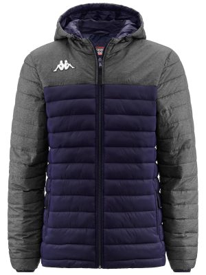 KAPPA4TRAINING LAMEZIO - Jackets - Mid - Man - BLUE MARINE-GREY MD MELANGE