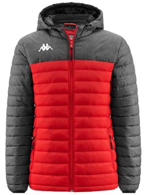 KAPPA4TRAINING LAMEZIO - Jackets - Mid - Man - RED-GREY MD MELANGE
