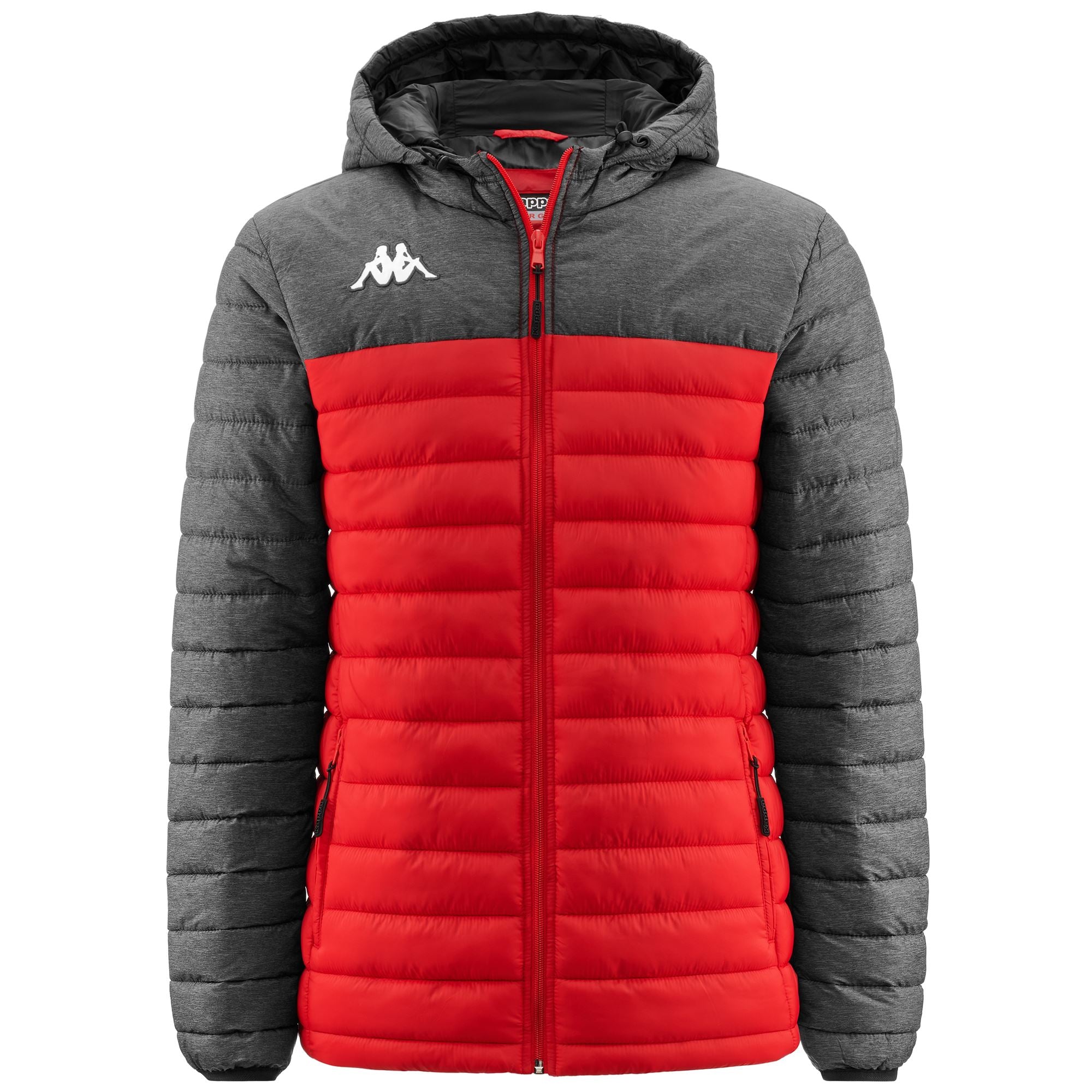 KAPPA4TRAINING LAMEZIO - Jackets - Mid - Man - RED-GREY MD MELANGE